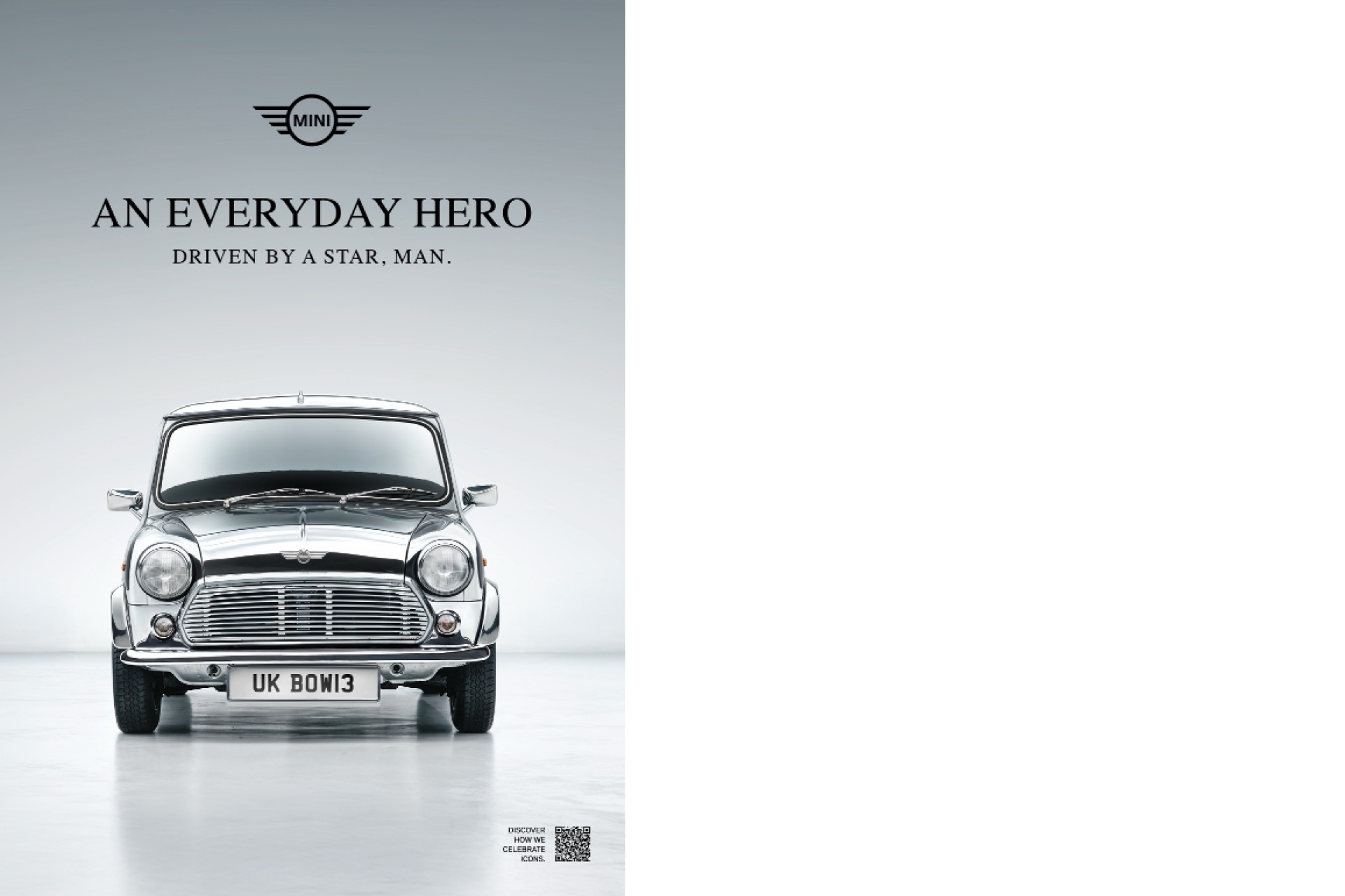 Everday a Hero - MINI x David Bowie. Everday a Hero - MINI x David Bowie.